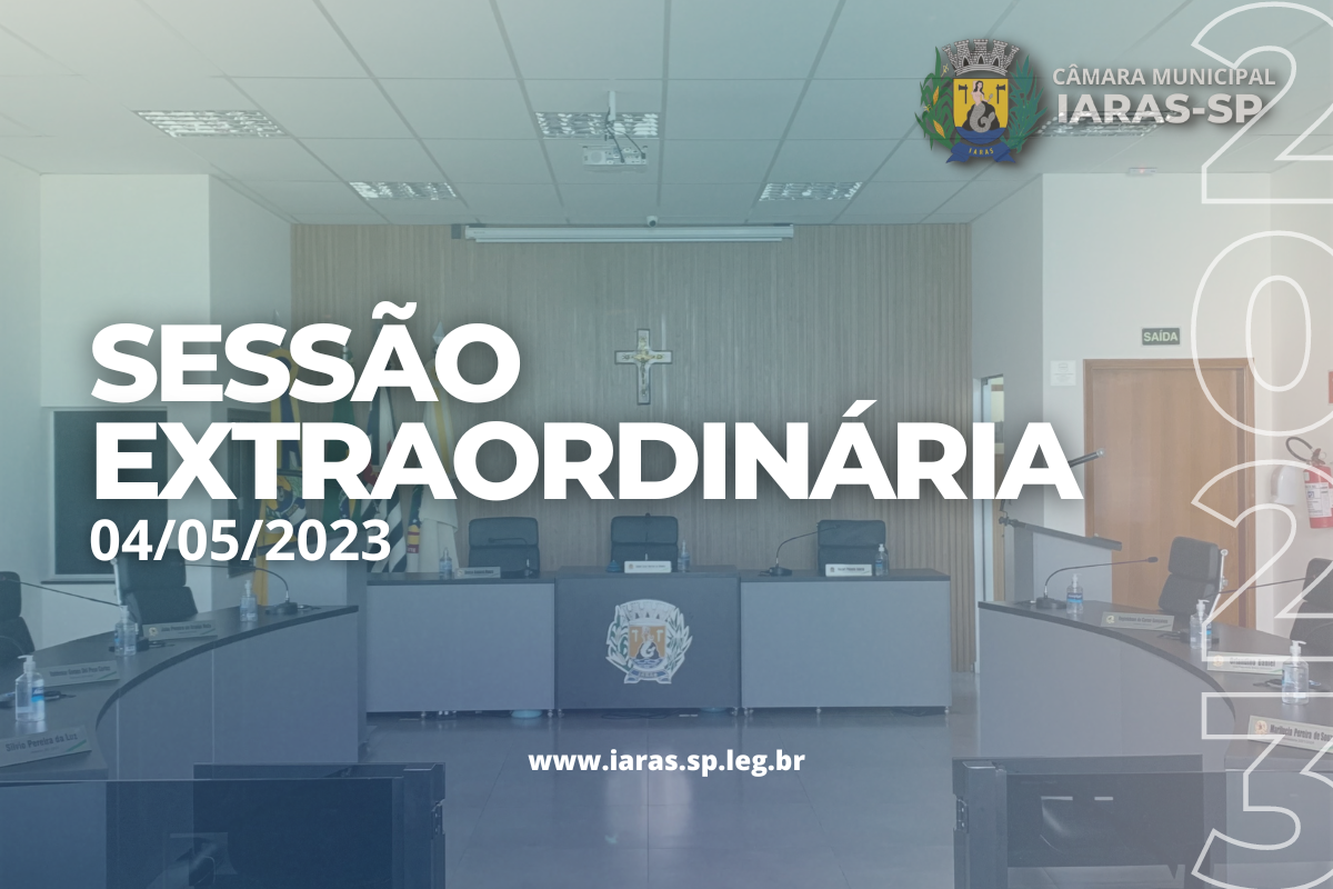 5ª SESSÃO EXTRAORDINÁRIA DE 2023