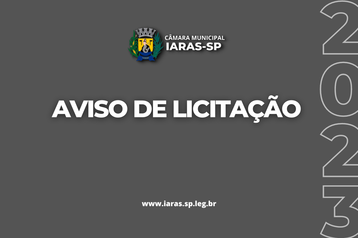 Aviso de licitação