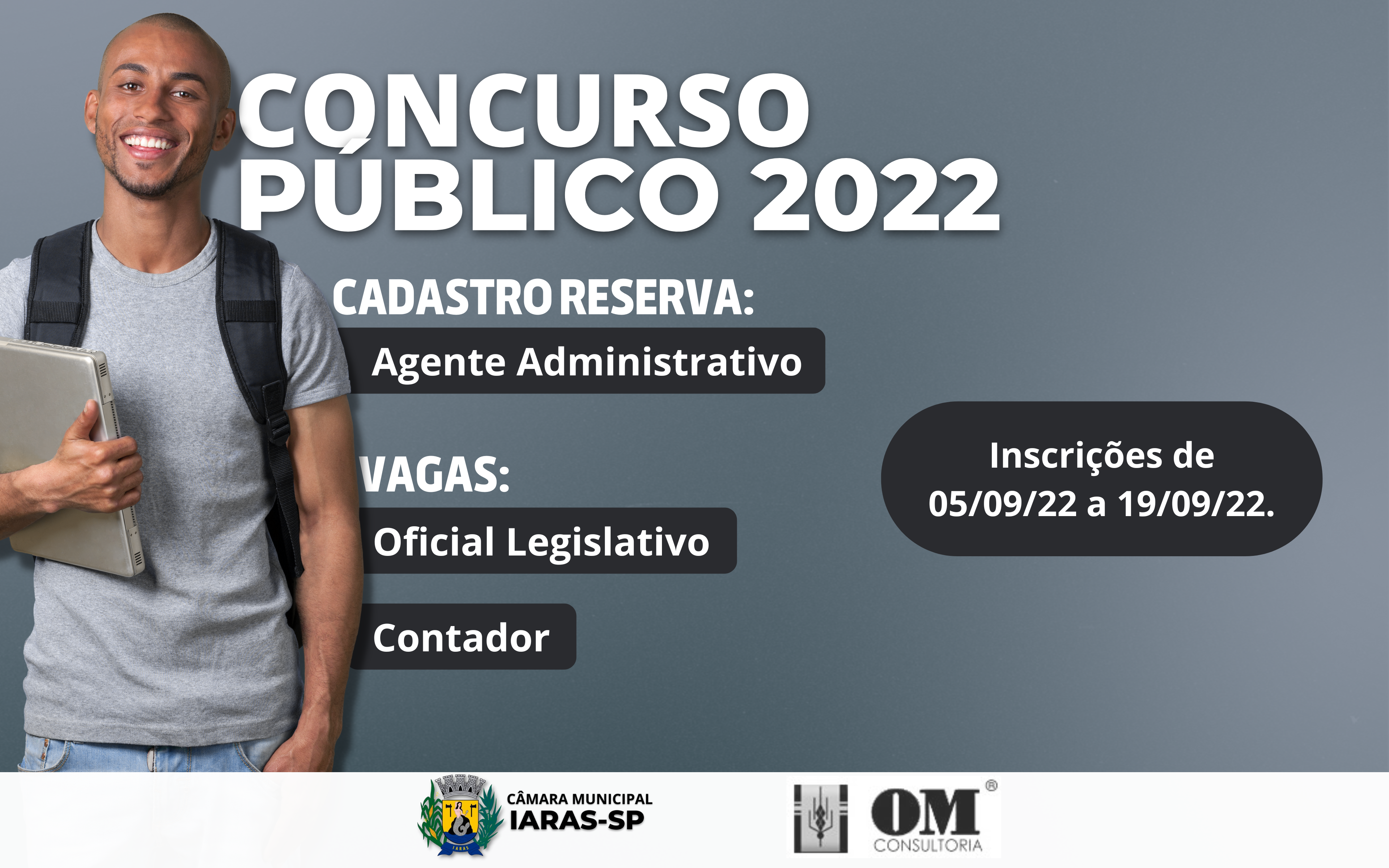 CÂMARA MUNICIPAL DE IARAS ANUNCIA CONCURSO PÚBLICO